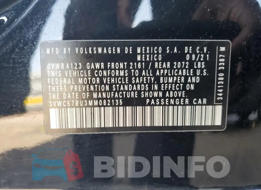 3VWC57BU3MM082135 Photo# 12