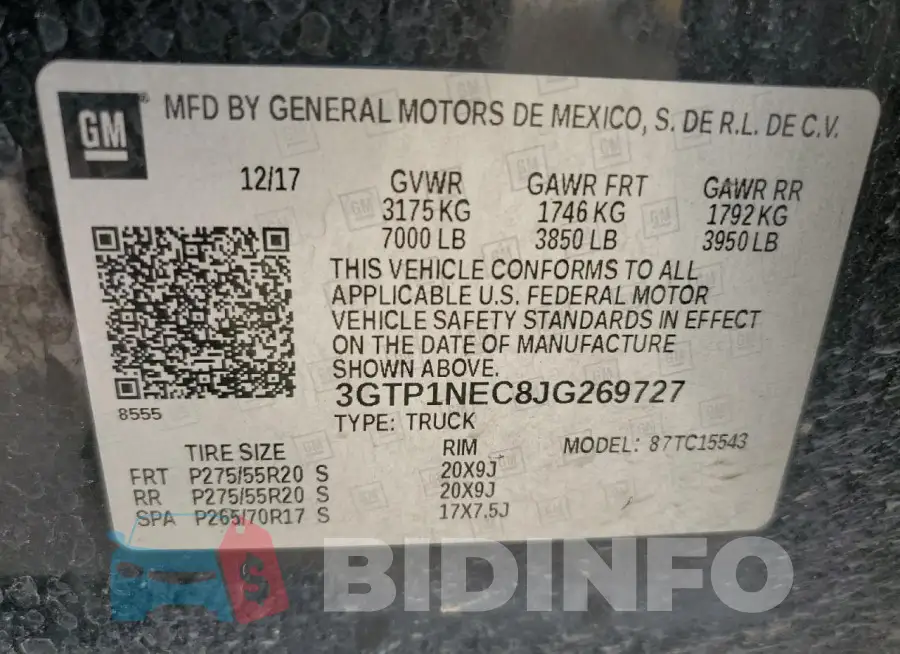 3GTP1NEC8JG269727 Photo# 12