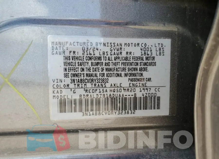 3N1AB8CV0RY323832 Photo# 12