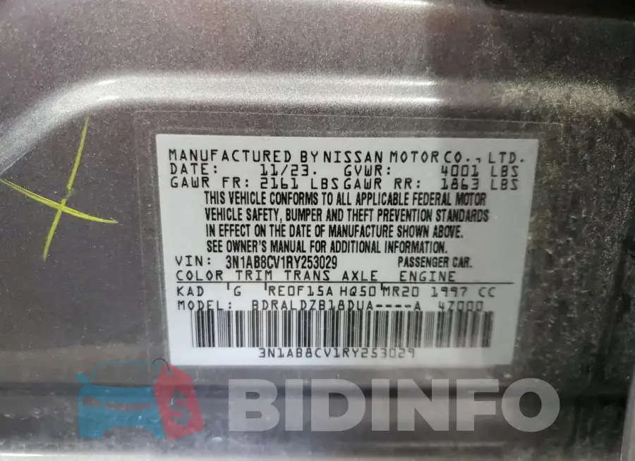 3N1AB8CV1RY253029 Photo# 12