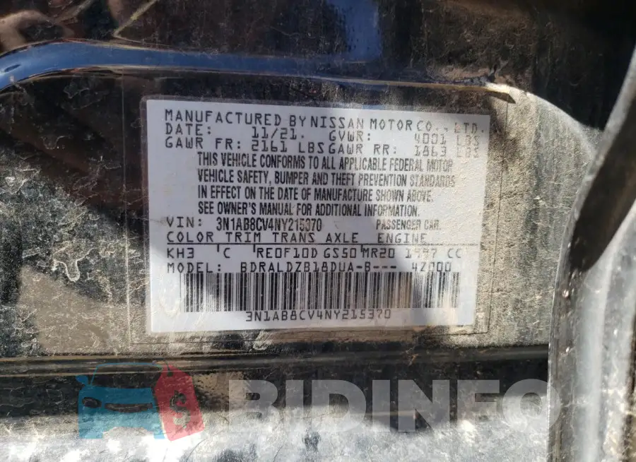 3N1AB8CV4NY215370 Photo# 12