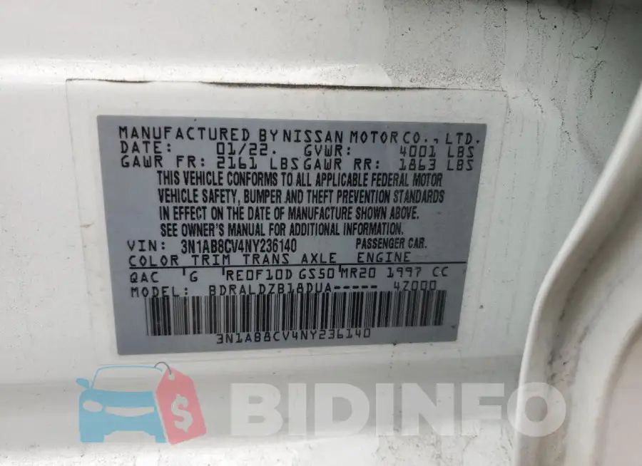 3N1AB8CV4NY236140 Photo# 12