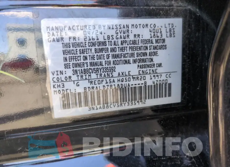 3N1AB8CV5RY335992 Photo# 12