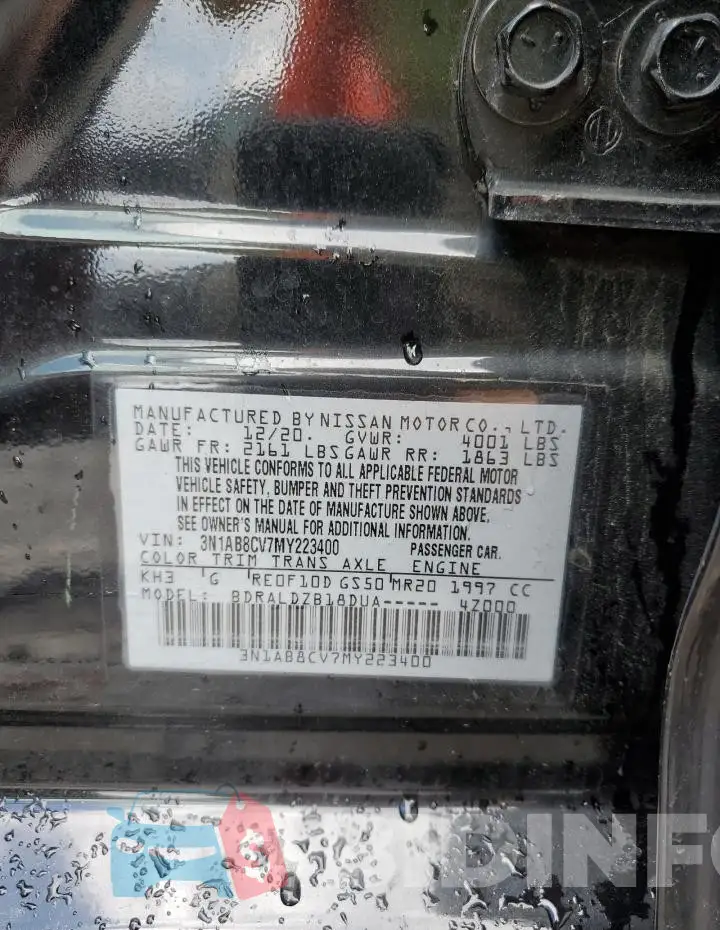 3N1AB8CV7MY223400 Photo# 12