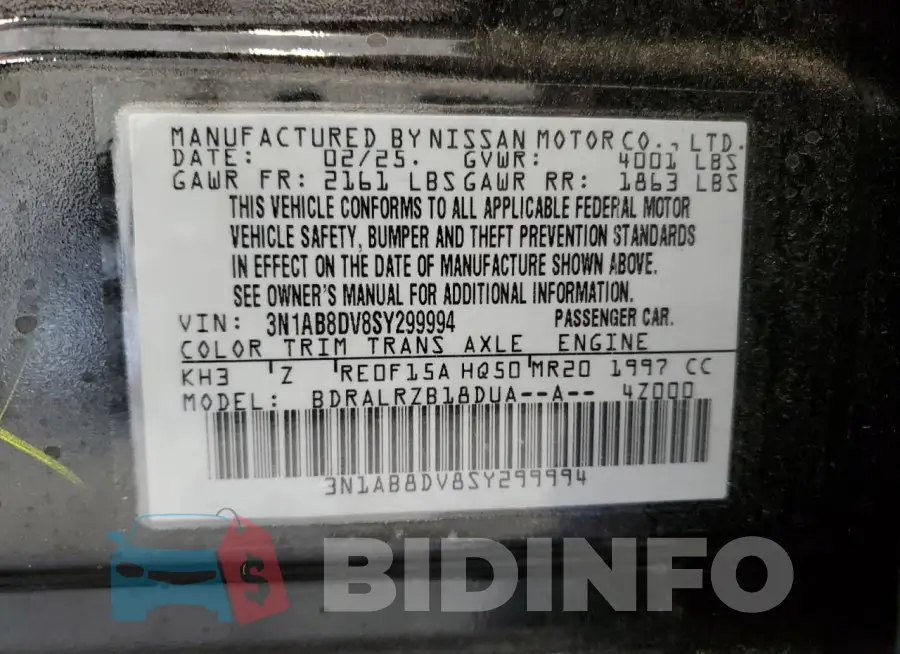 3N1AB8DV8SY299994 Photo# 12