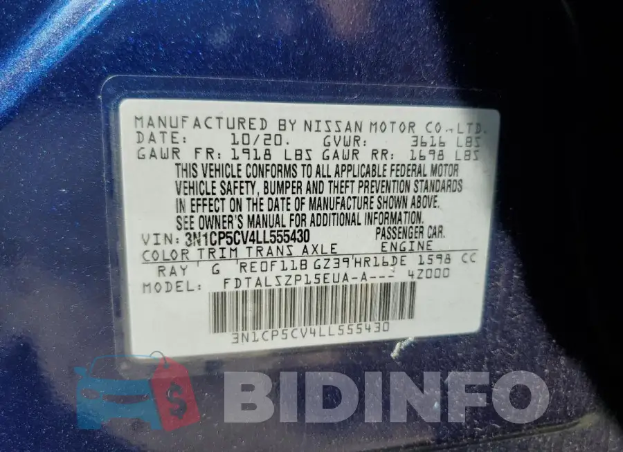 3N1CP5CV4LL555430 Photo# 13
