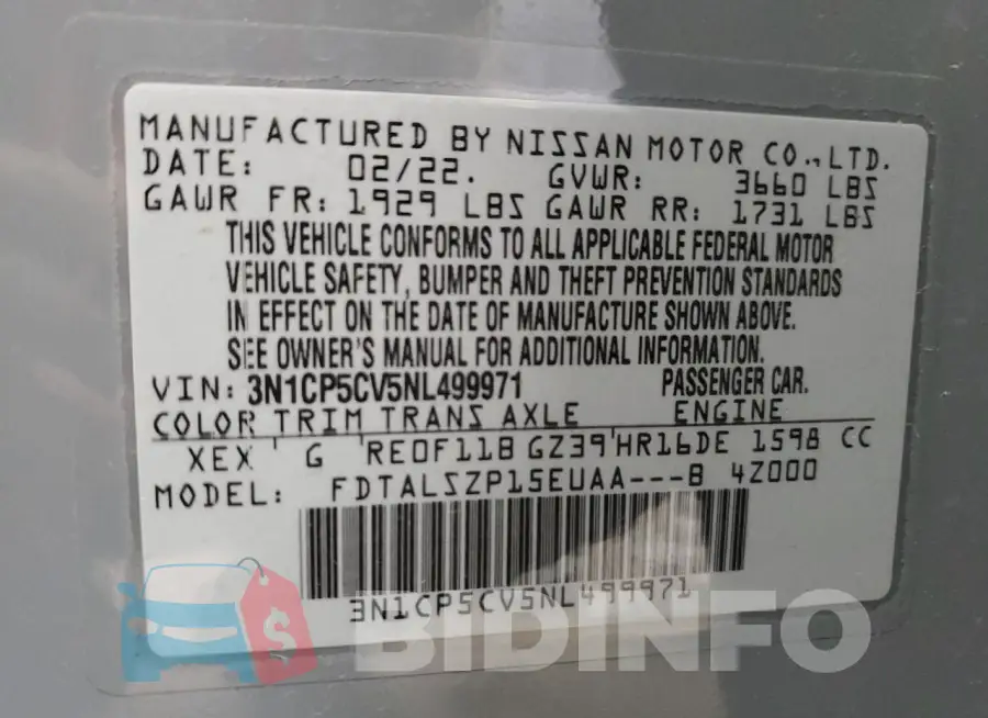 3N1CP5CV5NL499971 Photo# 14