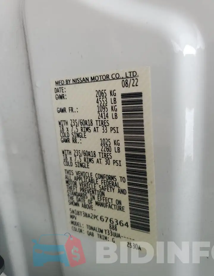 5N1BT3BA2PC676364 Photo# 13