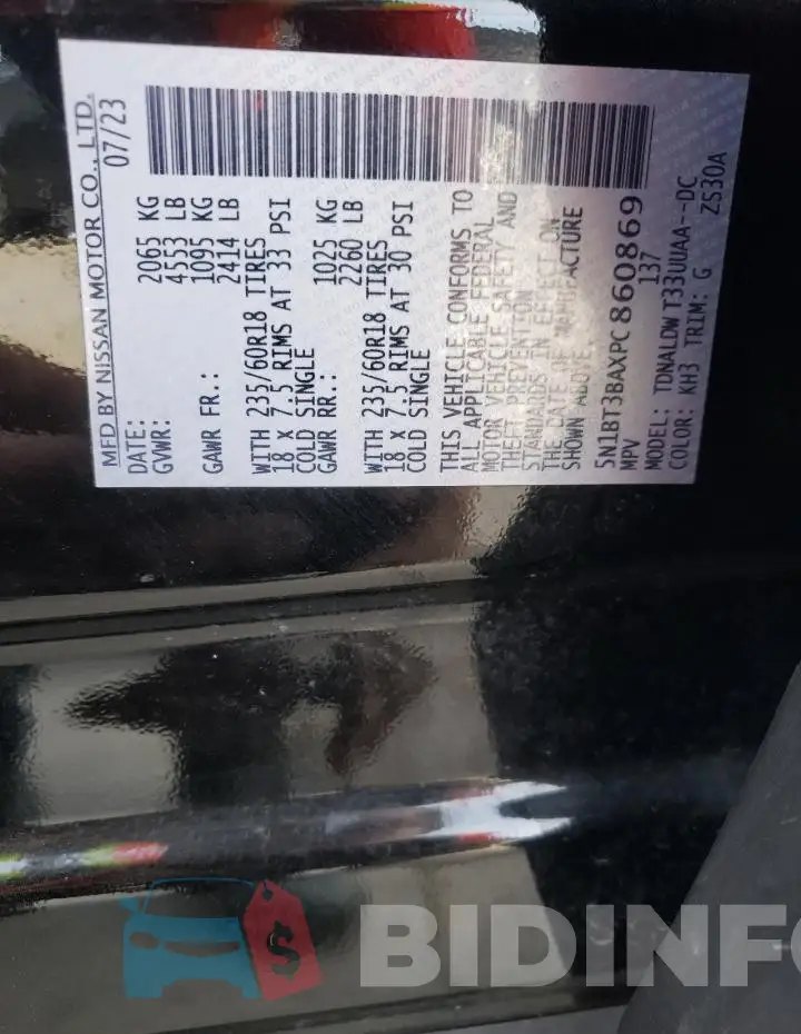 5N1BT3BAXPC860869 Photo# 13