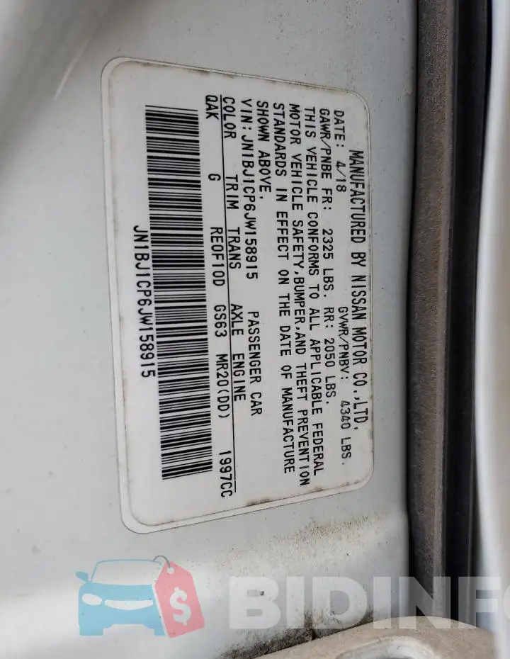 JN1BJ1CP6JW158915 Photo# 12