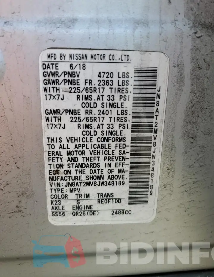 JN8AT2MV8JW348189 Photo# 13