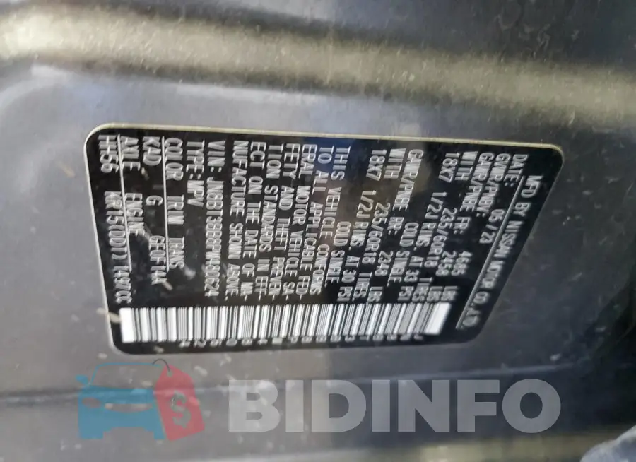 JN8BT3BB8PW480624 Photo# 13