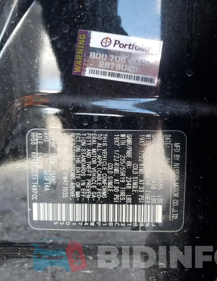 JN8BT3CB1PW471035 Photo# 12