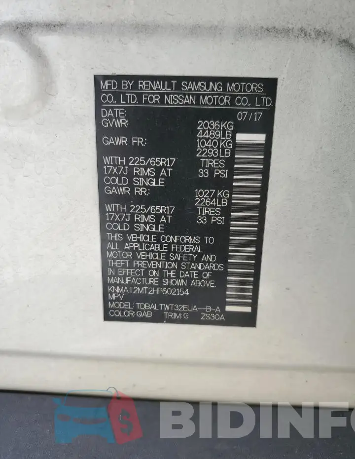 KNMAT2MT2HP602154 Photo# 13