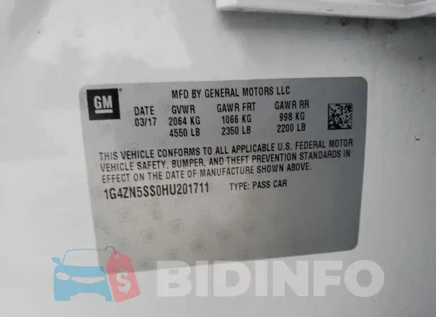 1G4ZN5SS0HU201711 Photo# 12