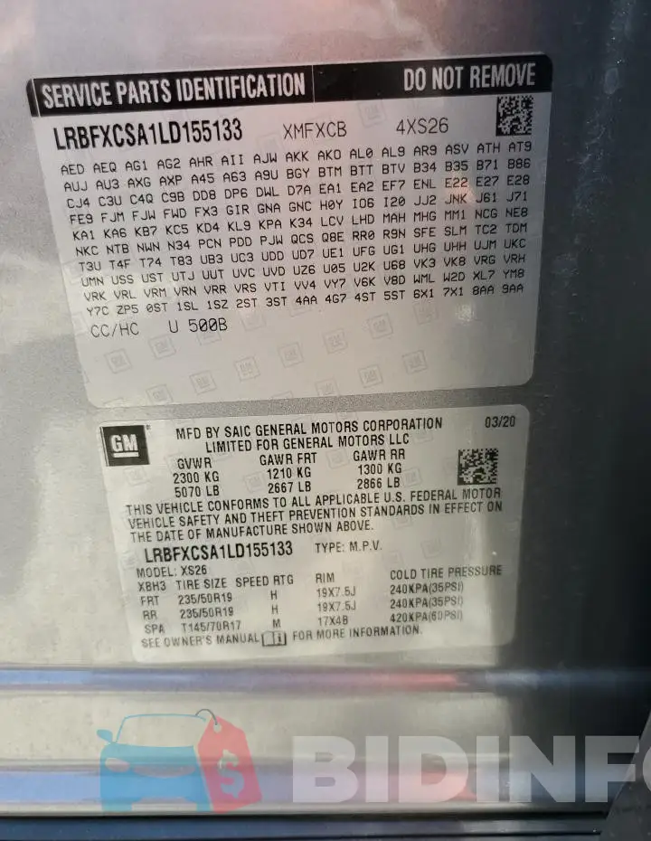 LRBFXCSA1LD155133 Photo# 13