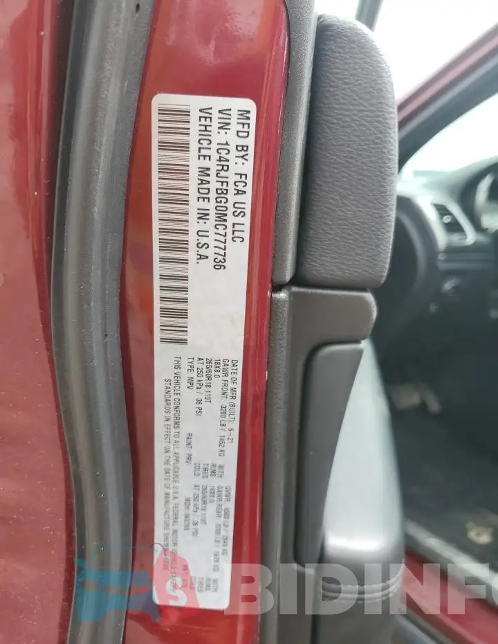 1C4RJFBG0MC777736 Photo# 13
