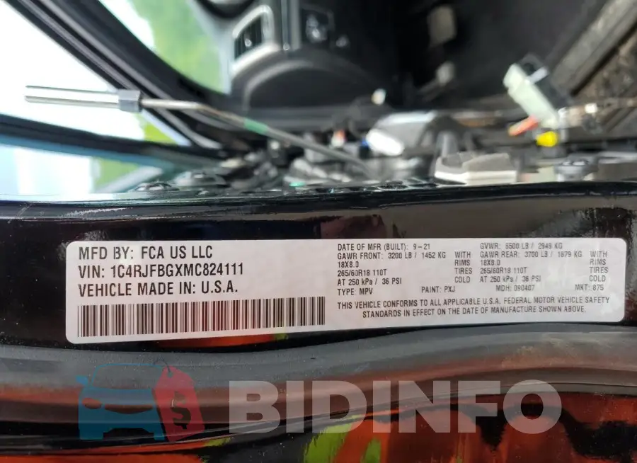 1C4RJFBGXMC824111 Photo# 14