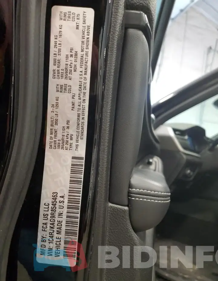 1C4RJKAG9R8545463 Photo# 14