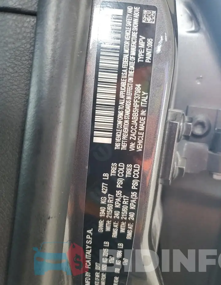 ZACCJABB5HPF37984 Photo# 13