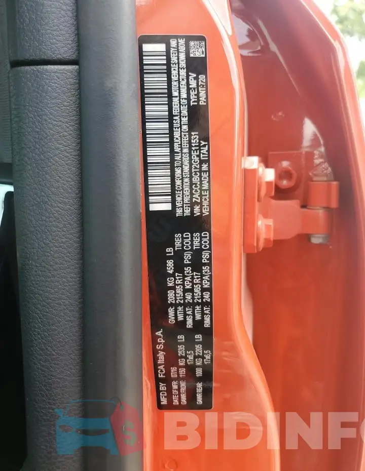 ZACCJBCT2GPE11531 Photo# 13