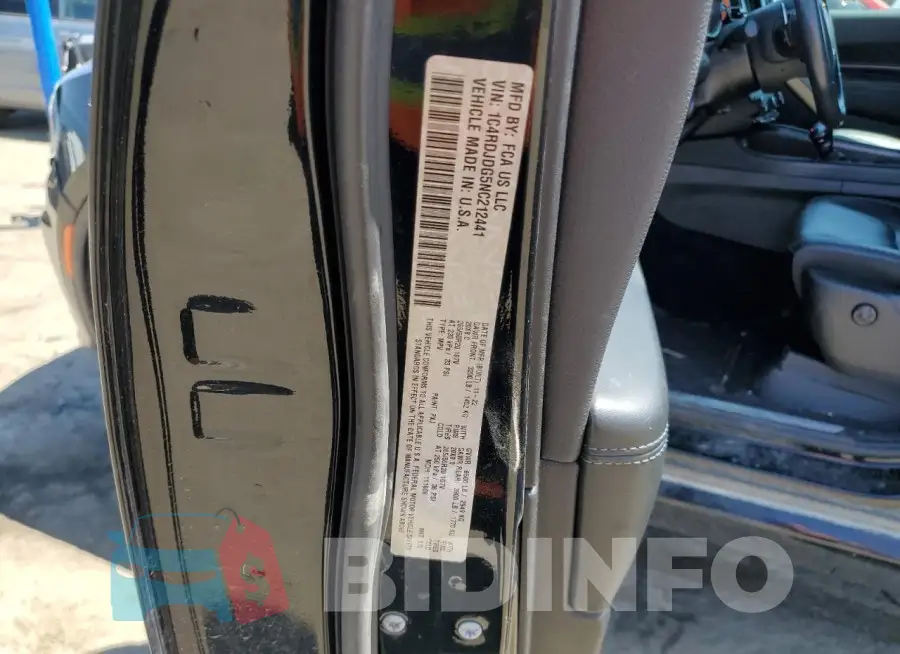 1C4RDJDG5NC212441 Photo# 13