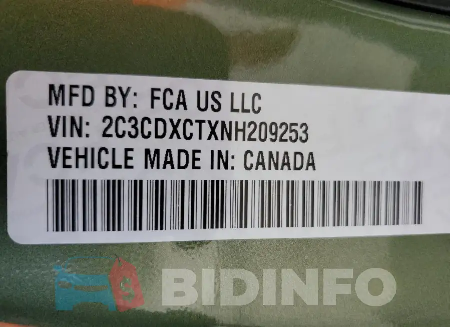 2C3CDXCTXNH209253 Photo# 12