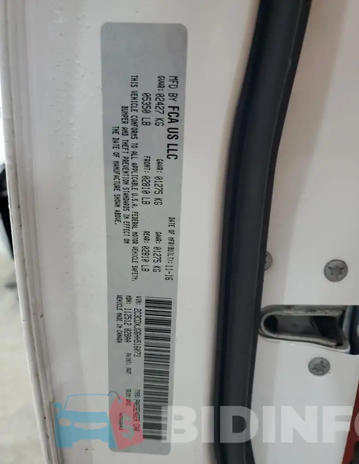 2C3CDXJG6HH516073 Photo# 12