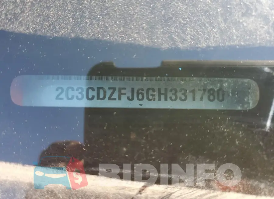 2C3CDZFJ6GH331780 Photo# 12