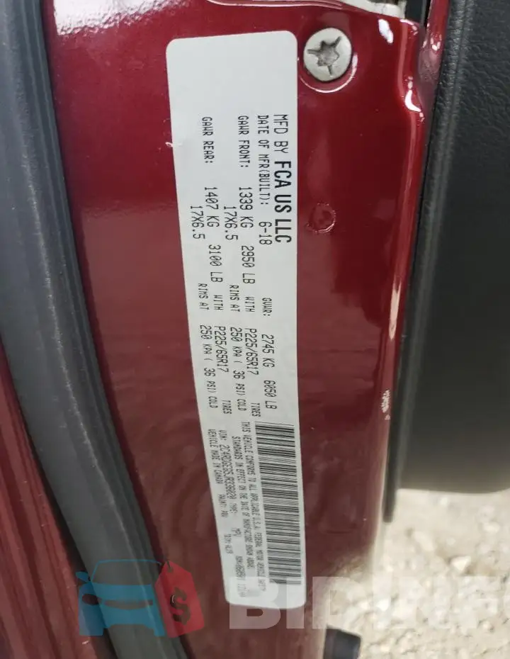 2C4RDGEG5JR336020 Photo# 13