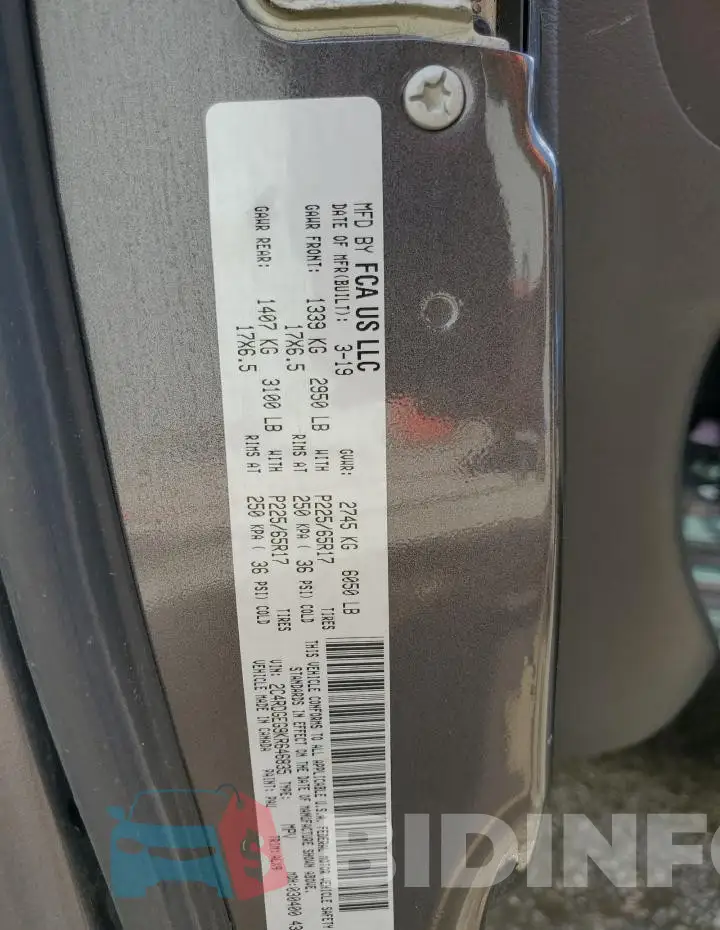 2C4RDGEG9KR646835 Photo# 13