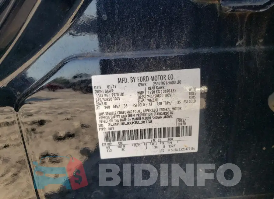 2LMPJ6L9XKBL30738 Photo# 13