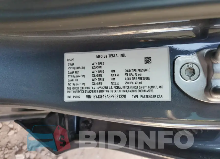5YJ3E1EA3PF581320 Photo# 12