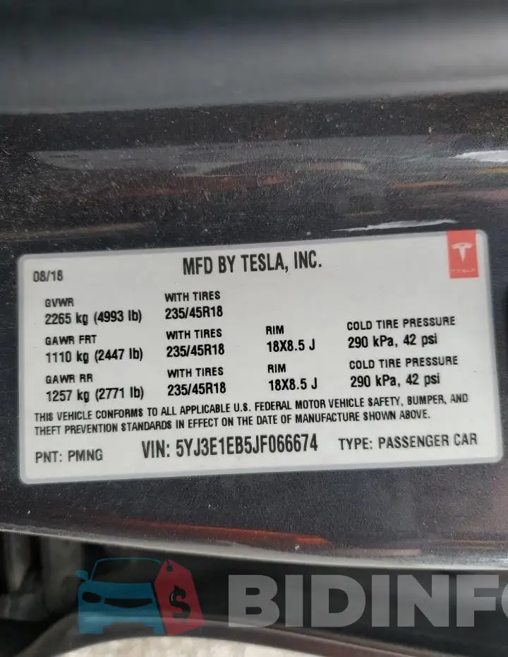 5YJ3E1EB5JF066674 Photo# 12