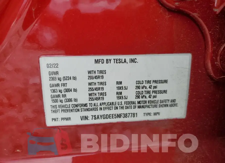 7SAYGDEE5NF387781 Photo# 12