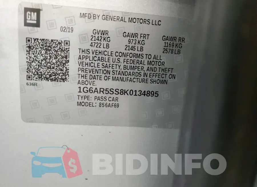 1G6AR5SS8K0134895 Photo# 12