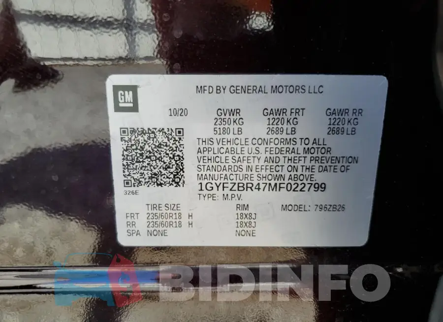 1GYFZBR47MF022799 Photo# 14