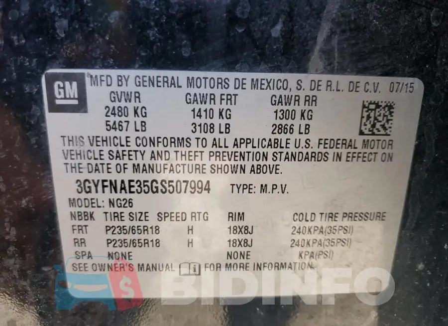 3GYFNAE35GS507994 Photo# 13
