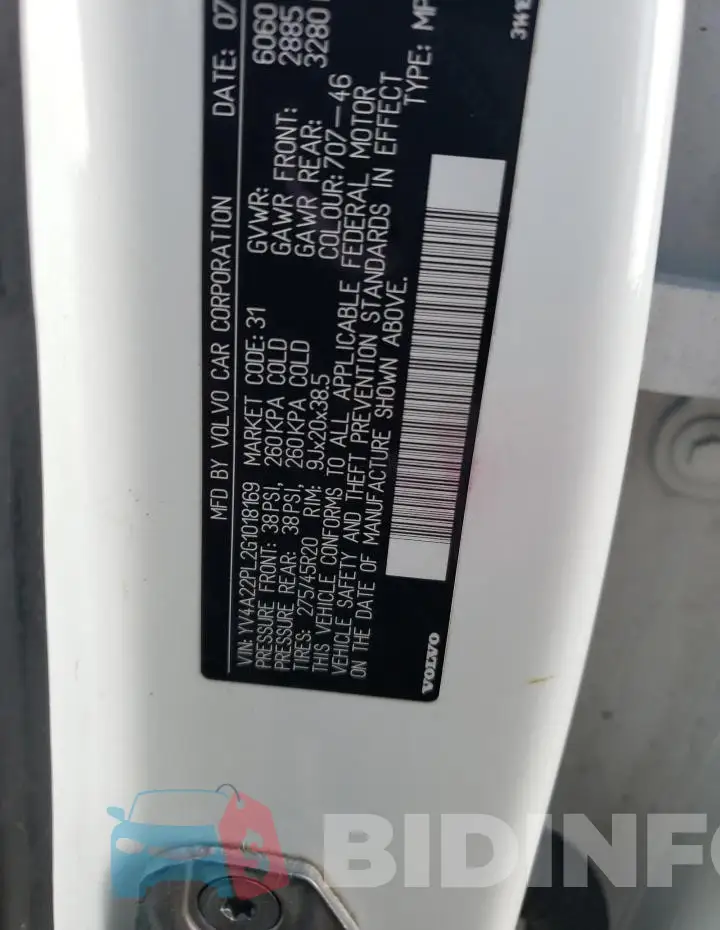 YV4A22PL2G1018169 Photo# 13