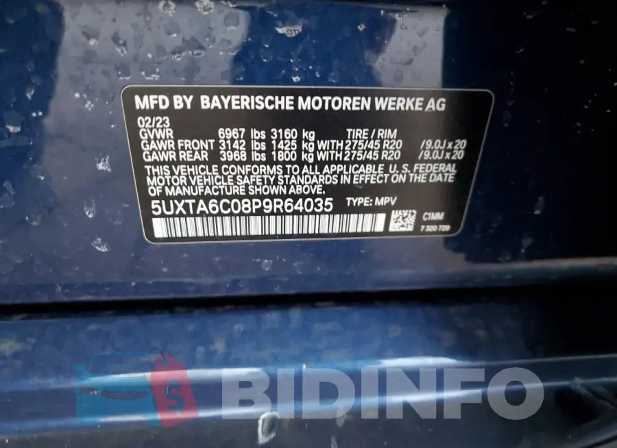5UXTA6C08P9R64035 Photo# 13