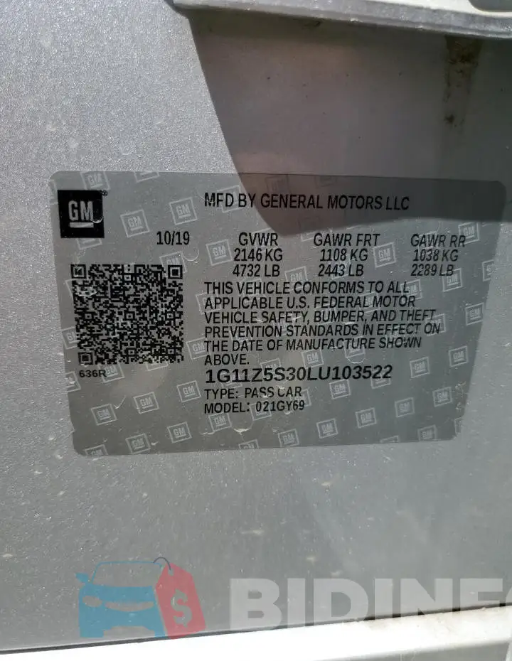 1G11Z5S30LU103522 Photo# 12