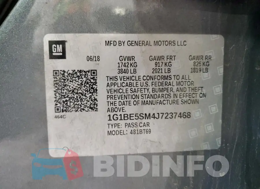 1G1BE5SM4J7237468 Photo# 12