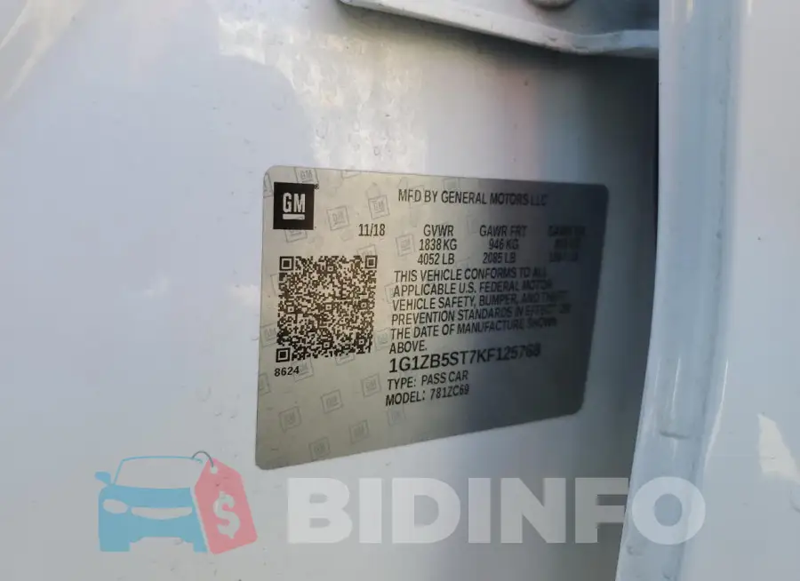 1G1ZB5ST7KF125768 Photo# 12