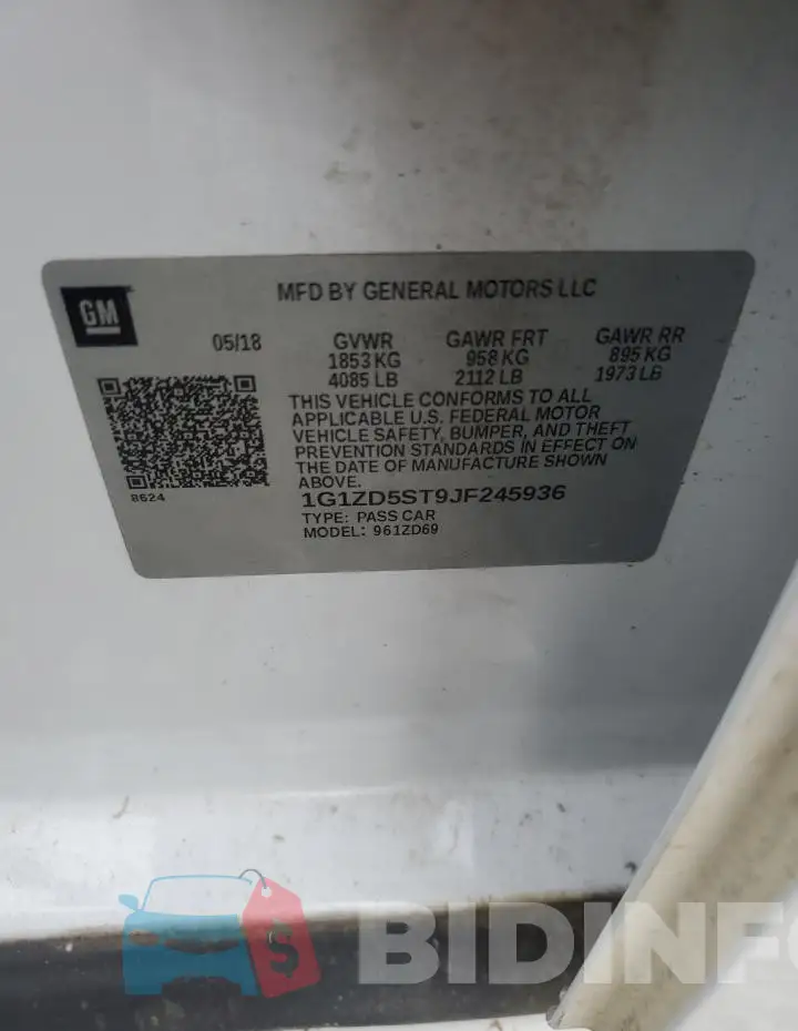 1G1ZD5ST9JF245936 Photo# 12