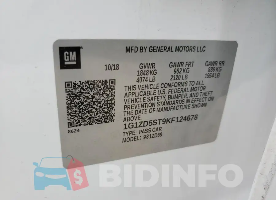1G1ZD5ST9KF124678 Photo# 12