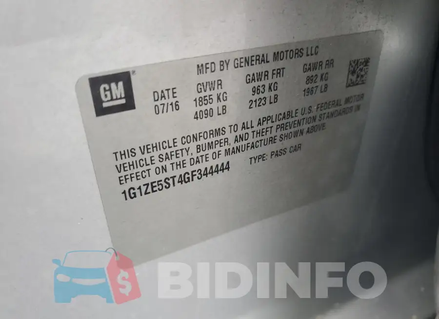 1G1ZE5ST4GF344444 Photo# 12