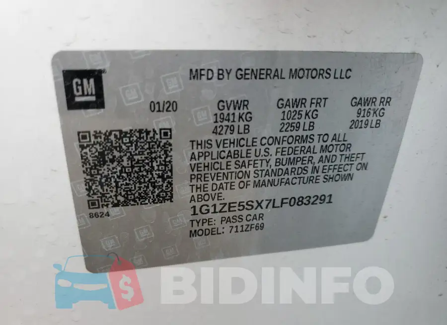 1G1ZE5SX7LF083291 Photo# 13