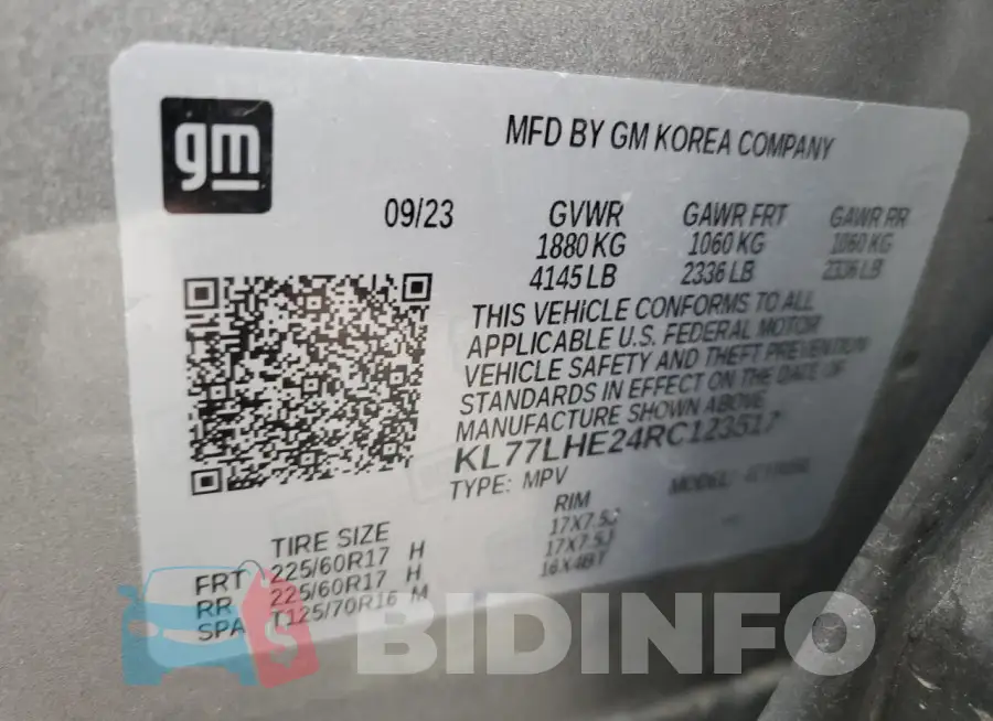 KL77LHE24RC123517 Photo# 14