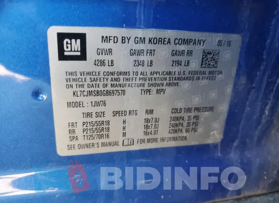 KL7CJMSB0GB697570 Photo# 12