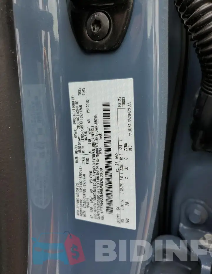 1FT8W2BM9PED63309 Photo# 12